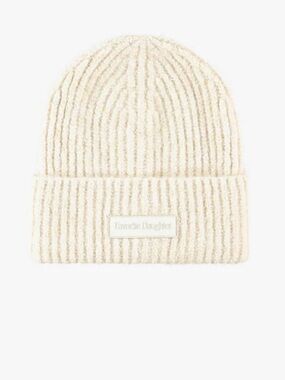 Favorite Daughter NWT THE LOGO PATCH RIB BEANIE